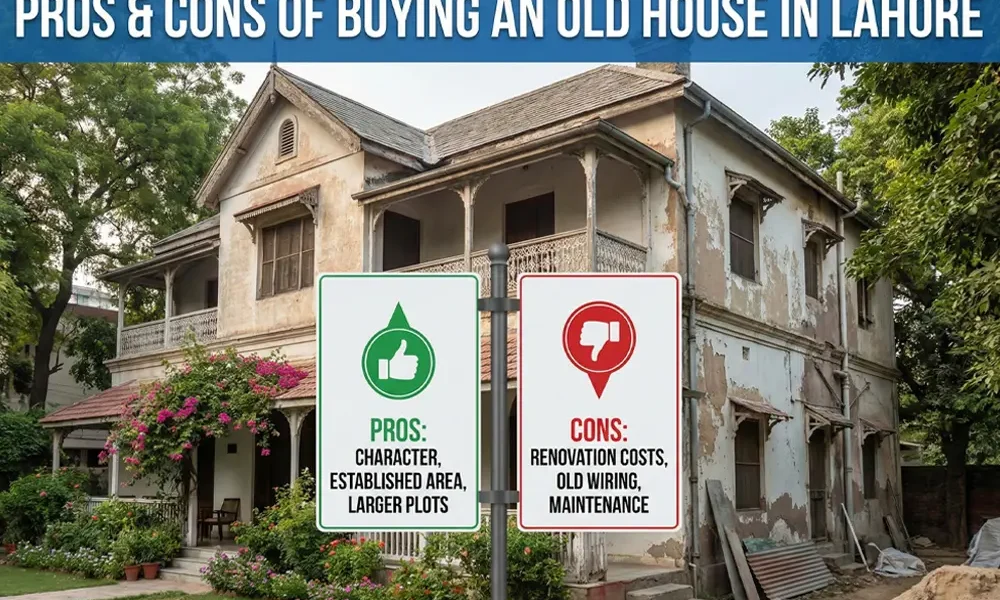 Pros & cons of buying an old house in Lahore